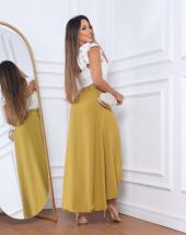 Saia Longa Evamgélica Envelope Cintura Alta Atacado na Rua 44 em Goiânia