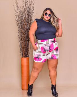 Blusa Feminina Canelada Plus Size