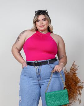 Body Feminino Plus Size com Bojo
