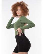 Short Jeans Feminino Cintura Alta Preto com Botões Atacado na Rua 44 em Goiânia