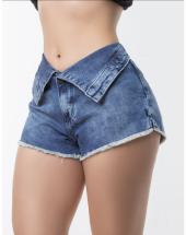Short Jeans Feminino Curto Desfiado Atacado na Rua 44 em Goiânia