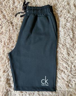 Bermuda Moletom Masculina Preta