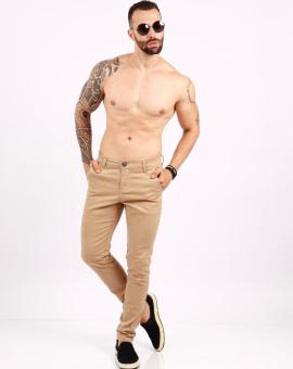 Calça Masculina Bege Esporte Fino