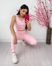 Conjunto Moletom Feminino Calça Jogger e Cropped Atacado na Rua 44 em Goiânia