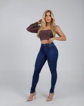 Calça Jeans Feminina Cintura Alta Premium