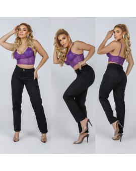 Calça Jeans Feminina Tradicional Preta