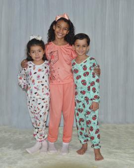 Pijama Infantil Calça e Blusa Manga Longa