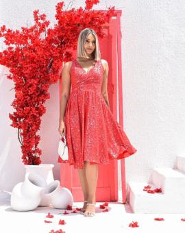 Vestido Midi Rodado Decote Transpassado