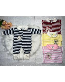 Macacão Bebê Push Listrado