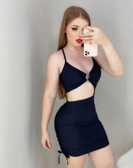 Vestido Curto Preto de Alcinha com Recorte na Cintura