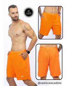 Bermuda Moletom Masculina com Bolso