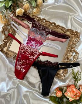 Calcinha Fio Dental de Renda