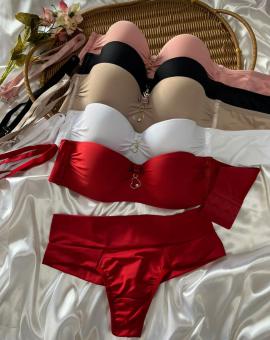 Conjunto Lingerie Tomara que Caia Básico com Bojo
