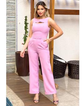 Macacão Alfaiataria Longo Social com Bolso