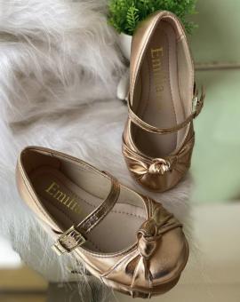 Sapatilha Infantil Dourada de Princesa