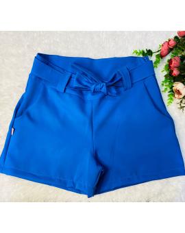 Short Feminino Alfaiataria Cintura Alta com Bolso