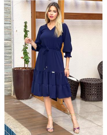 vestido-midi-soltinho-manga-3-4-no-crepe-atacado-rua-44-goiania 