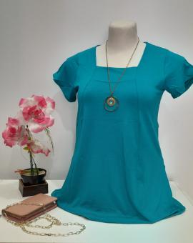 Blusa Feminina Plus Size de Manguinha Viscolycra