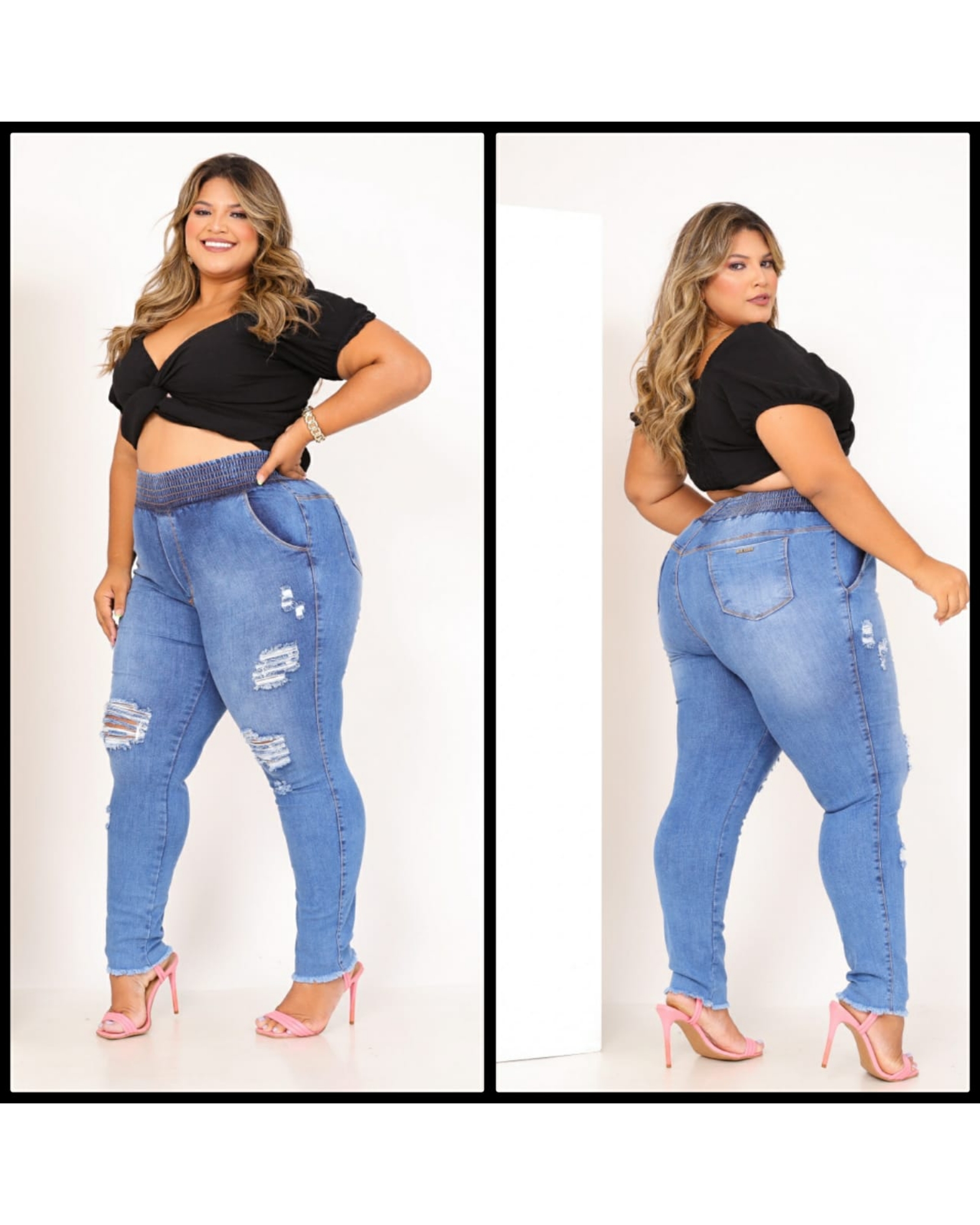 Moda Jeans Plus Size Feminino Atacado para Revenda - Hagarra Jeans