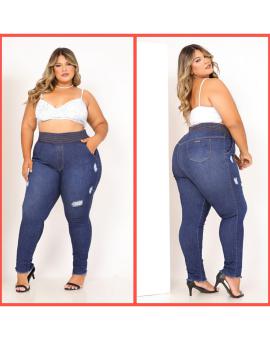 Calça Jeans Plus Size Feminina com Lycra