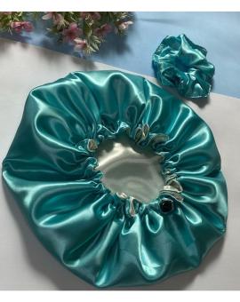 Kit Touca de Cetim e Xuxinha Scrunchie