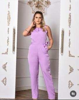 Macacão Feminino Longo Elegante com Bolso