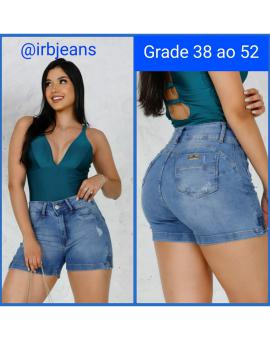 Short Jeans Feminino Curto Cintura Alta Empina Bumbum