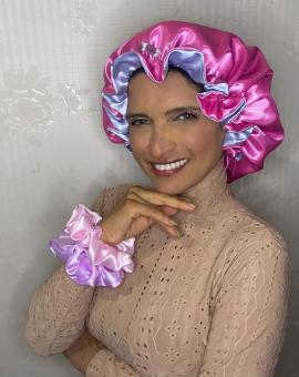 Touca de Cetim Antifrizz com Elástico