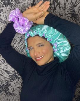 Touca de Cetim e Xuxinha de Cetim