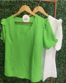 Blusa Feminina Social Manga Curta