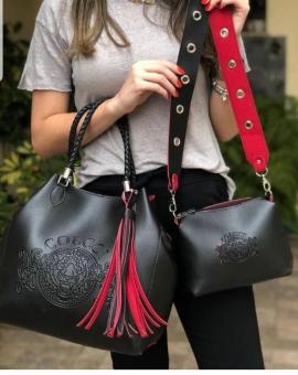 Bolsa Feminina Grande Modelo Sacola Colcci Preta
