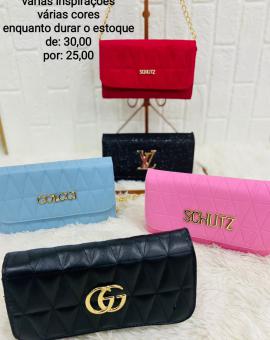 Bolsa Feminina Transversal Pequena Balada Alça Corrente