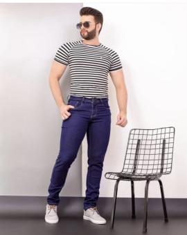 Calça Jeans Masculina Tradicional Básica Escura
