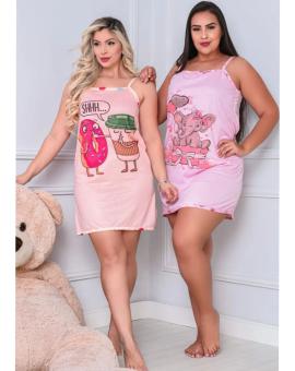 Camisola Feminina Estampada no Algodão