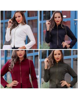 Jaqueta Metalesse Feminina com Zíper