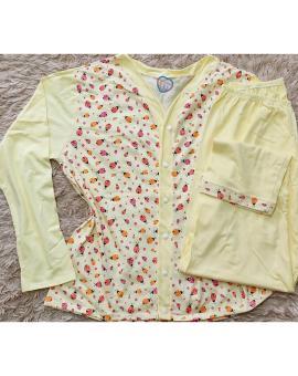 Pijama Feminino Inverno Manga Longa Estampado