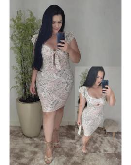 Vestido Justo Elegante no Suplex com Bojo