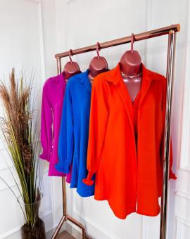 Camisa Feminina Longa Aberta