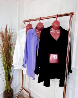 Conjunto 3 Peças Camisa Cropped e Short