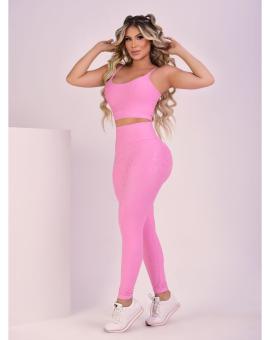 Conjunto Jacquard Fitness Calça e Top