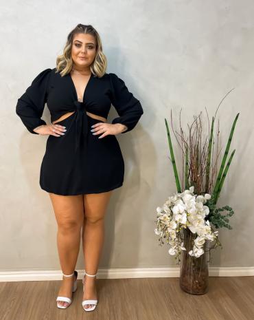 vestido-plus-size-curto-manga-longa-preto-atacado-rua-44-goiania 