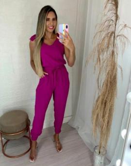 Macacão Jogger Feminino em Viscose