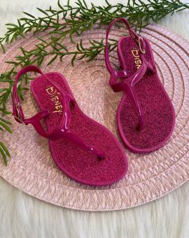Sandália Infantil Rosa com Brilho