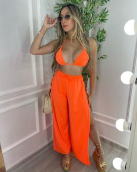 Biquíni com Calça Pantalona