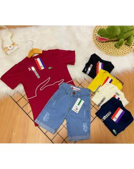 Camiseta Infantil Lacoste Lisa