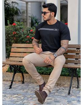 Camiseta Masculina Estilosa Manga Curta