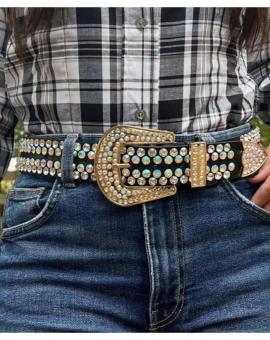 Cinto Feminino Country com Strass