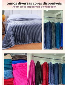 Cobertor Casal Canelado Sherpa