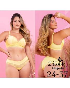 Conjunto Lingerie Básico Detalhes em Renda