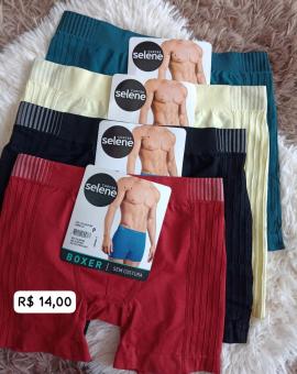 Cueca Boxer Masculina Selene sem Costura